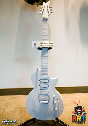 the guitar that michael lau painted