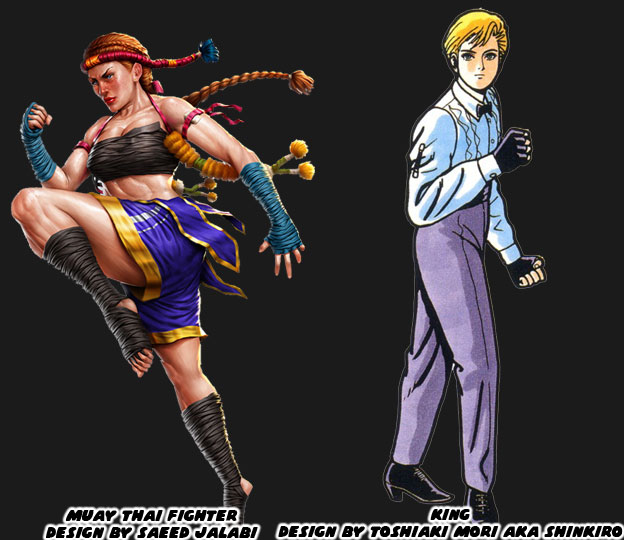 Streetfighter's Vega, Ken & Sakura by Shinkiro